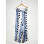 Banana Republic  Blue Print 100% Silk Belay Ultra Wide Leg Pants Size 8 Photo 4