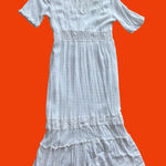 Stunning boho white prairie lace crochet detailed midi dress 🔥 Photo 0