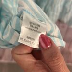 Tyler Boe Carter baby blue flared midi dress embroidery size medium linen cotton White Photo 9