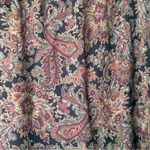 Coldwater Creek  Y2K Silk Paisley Ruffle Midi Skirt Brown Boho Peasant Gypsy PL Photo 9