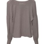 Abercrombie & Fitch Womens  Soft AF Cozy Tan Ribbed Knit Crew Neck Sweater Size L Photo 1