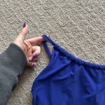 MagicSuit Lisa Draped One Piece Swimsuit Size 12 Blue Tummy Control Slimming Photo 3