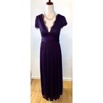 Adrianna Papell purple fancy lace dress size 2 wedding guess or made of honor l Photo 0
