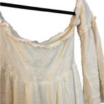 Ecote  Women's Elora Cream Off the Shoulder Smocked Tunic Photo 3