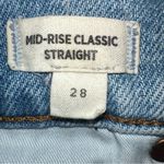 Madewell  Mid-Rise Classic Straight Ankle Length Jeans Size 28 Photo 8