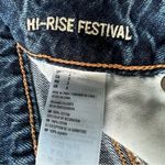 American Eagle Hi- rise festival Jean shorts distressed embroidered pockets 2 Photo 10