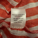 Karlie  red white stripe button up blouse size M Photo 5