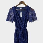 Baltic Born  Marseille Embossed Maxi Dress Small Navy Blue Wedding Bridesmaid Photo 3