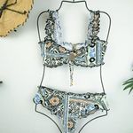 Lost + Wander  Oracle Ruffle Bikini Set swimsuit swimwear Size Small Photo 0