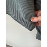 Aerie Offline by Sweater Womens Small Gray Cotton Knit Ribbed Boat Neck Casual Photo 3