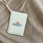 Faherty  Women's Legend Rib Riva Slim Pants, Nomad, Size XL, NWT Photo 5