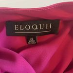Eloquii Women's Plus Size 22 Kimono Sleeve Top Fucshia Keyhole Satin NWT Fuschia Photo 7
