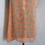 Tresics Femme Orange with Daisy Print Blouse Top Photo 2