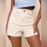 O'Neill NWT O’Neill Eisley Cream High-Waisted Denim Shorts Photo 7