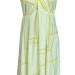 Banana Republic ‎ Dress Women 8 Yellow Halter Midi Satin Sleeveless Summer NWT Photo 0