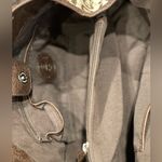 Etienne Aigner Ettiene Aigner Tan & Brown Canvas Shoulder Bag Photo 10