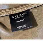 Max jeans Utility Vest XS Olive Green Sleeveless Zip Button 100% Tencel Photo 9