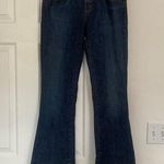 Level 99 flared leg darker denim jeans with rhinestone belt loops. Size 28 Photo 0