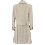 Bosch White Beige Cream Gold Button Luxury Regal Tweed Skirt Suit size 6 / L Photo 5