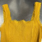 Forever 21  Yellow Ribbed Bodysuit - Size Medium - VGUC Photo 1