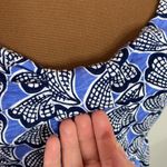 Boden slub cotton seashell print high waist plunge neck mini dress size 4 Photo 6