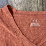 Aerie Light Orange Linen Blend Midi Length T-Shirt Dress Photo 1