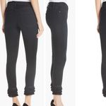 frame denim Frame Le High Byxbee‎ Fringe Hem Black Skinny Jeans Size 25 Photo 2