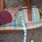 Fossil multi color striped hand bag y2k Photo 12