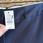 Talbots NWT  Slim Crop Navy Mid-Rise Woven Career Dress Pant Trouser, 6P Photo 2