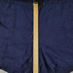 Cato  Women's Shorts Linen Blend Navy Blue Plus Size 22W - 24W Photo 3