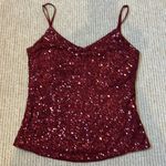 The Limited  Crimson Sequined Shelf Tank M Photo 1