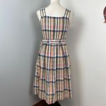 Gal Meets Glam  Peyton Linen Blend Plaid Dress Sz 0 Photo 7