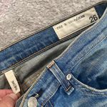 Rag and Bone Women's the Dre Armitage Acid Wash Mid Rise Denim Jeans Distressed 26 Photo 2