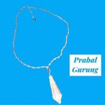 New!! Prabal Gurung gorgeous prism pendant on silver chain! Silver Photo 1