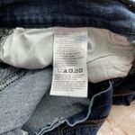 Levi Strauss Signature Curvy Straight Jeans Women's Dark Wash Distressed Raw Hem Blue Size 10 Photo 5