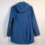 Champion Blue Full Zip Performance Water Resistant Long Coat Hood Women Medium Photo 1