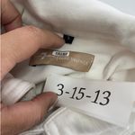 7 For All Mankind  Jacket Womens Small White Denim Jean Trucker‎ Distressed Photo 2