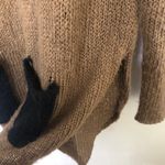 Wooden Ships Wooden Ship Brown Knit Pocket Crewneck Sweater S M Small Medium Soft Tan Photo 4