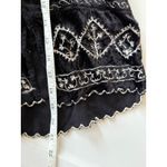 90s VTG Ashim Black Velvet Embroidered Tank Top Sleeveless Bohemian Festival Photo 3