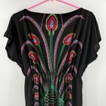 Orion London Dress XS/S Peacock Mini Black One Tree Hill Artsy Art To Wear Boho Photo 3