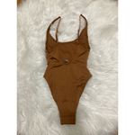 SKIMS  Size XXS Almond Brown Scoop Neck One Piece Swim Suit Bathing suit Photo 4