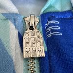 Hill House The Allie Zip Up Hoodie Womens Small Ocean Kaleidoscope Blue Photo 4