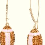 Betsey Johnson Rhinestone NWT Football Dangle Drop Earrings Photo 0