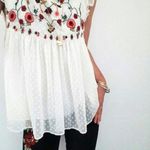 ZARA ✨ HP✨BN Ruffle Embroidered Babydoll Top✨ Photo 3