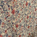 Madewell  Floral Print Dress in Red and Blue size medium Photo 1
