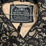 Blanc Noir Black Lace Pea Coat size L Size L Photo 1