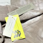 All In Motion NWT  High Rise Tan and white soft jogger sweat-pant side pockets S Photo 3