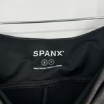 Spanx π NWT Faux Leather Lined Leggings Shapewear Black Coated Metallic Sz Small Photo 14