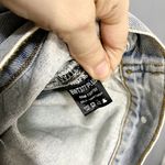 POL Off Duty Blue Light Wash Animal Print Patchwork Distressed Denim Jacket 2XL Photo 2