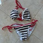 Lole Like New Striped Reversible String Bikini Sz Small Photo 0